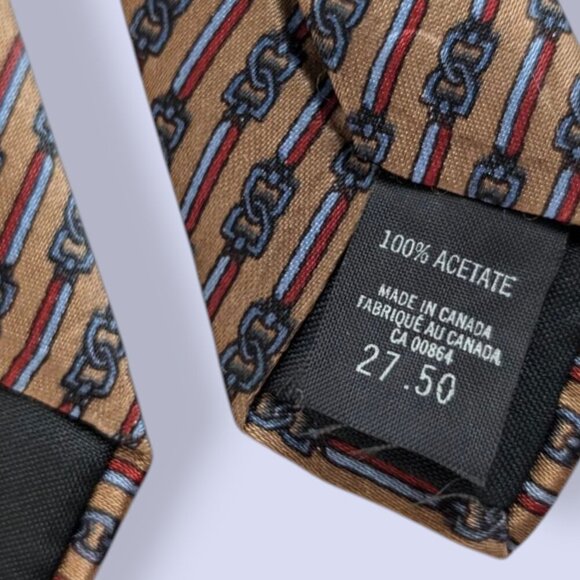 🍁Vintage Valente 100% Acetate Tie - Picture 4 of 4